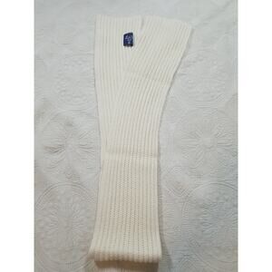 Corgi Knitwear Orange Ribbed Scarf Handmade in Wales UK Wool Knit